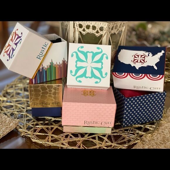 Rustic Cuff Bracelet-Adjustable red with silver band. Inscribed w/“love. EUC! - Picture 8 of 8
